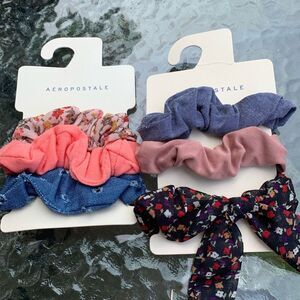 2 Aeropostale three packs scrunchies